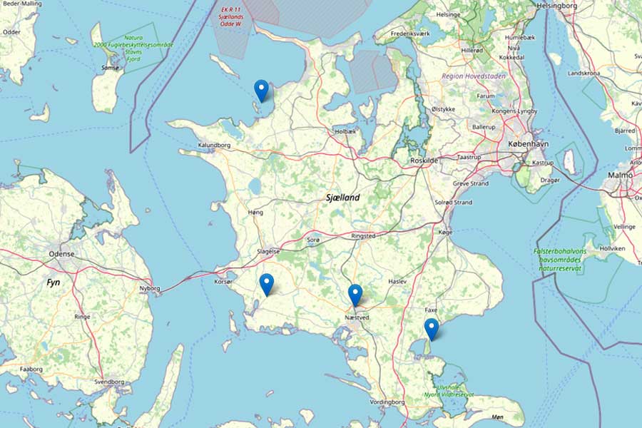 Mest populære Campingpladser på Sjælland